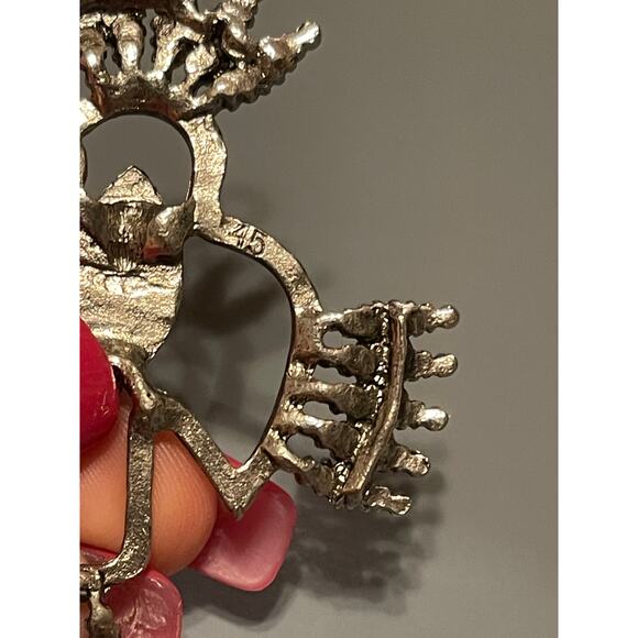 Vintage Southwestern Turquoise Bird Pendant - Picture 4 of 4